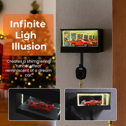LED Garage Key Holder – Creative Wall Mounted Car Key Organizer with Light | Unique Entryway Key Rack Decor