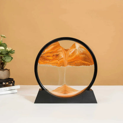 Moving Sand Art Frame – 3D Liquid Motion Sandscape | Relaxing Deep Sea Sand Picture Home Decor