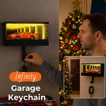 LED Garage Key Holder – Creative Wall Mounted Car Key Organizer with Light | Unique Entryway Key Rack Decor