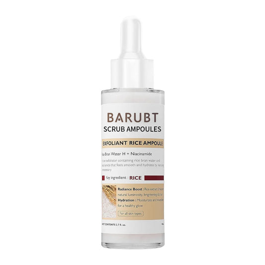 Revitalize Your Skin with BARUBT Peel Shot Glow Rice Ampoule - Brightening, Exfoliating, and Moisturizing Serum for All Skin Types
