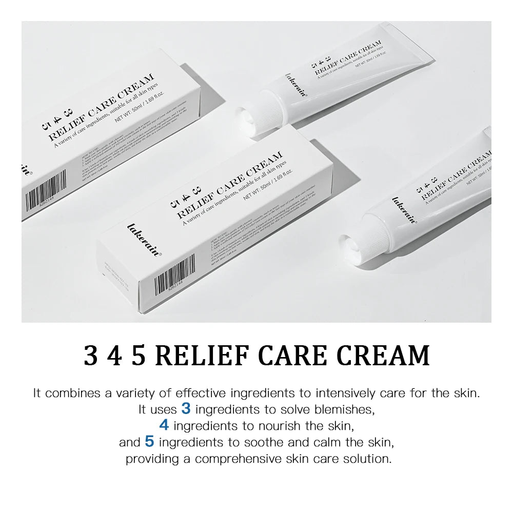 345 Relief Cream - Ultimate Solution for Skin Problems, Anti-Sugar & Antioxidant, Brightening Blemish Care, Nourishing Moisturizer from Korea