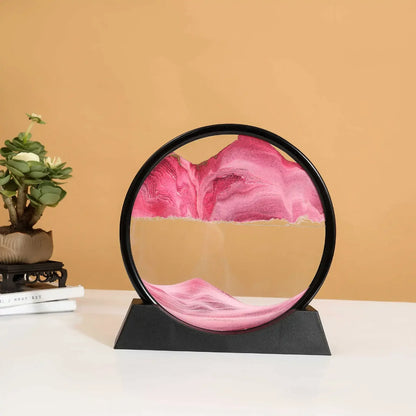 Moving Sand Art Frame – 3D Liquid Motion Sandscape | Relaxing Deep Sea Sand Picture Home Decor