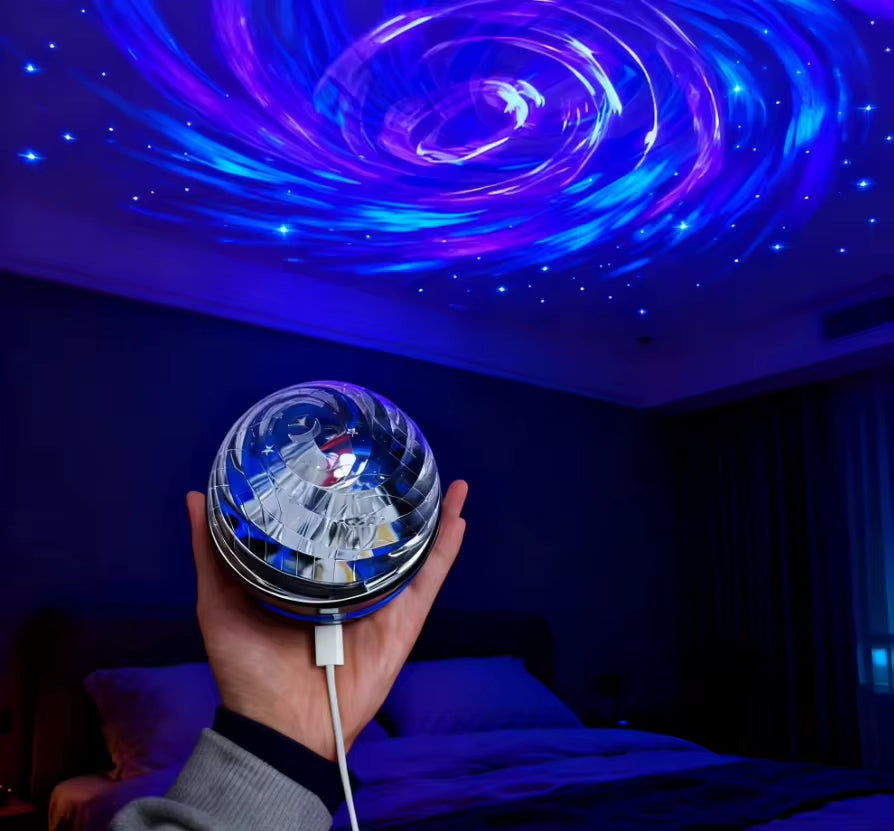 Galaxy LED Projector Night Light – Starry Sky Lamp with Remote Control | Bedroom & Kids Room Decor